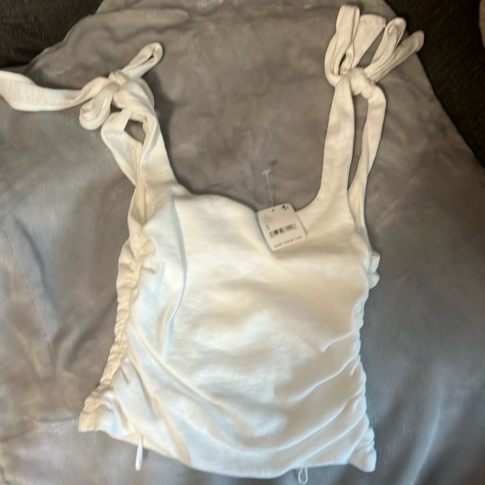 Free People Boulevard tank. White. New with tags!!